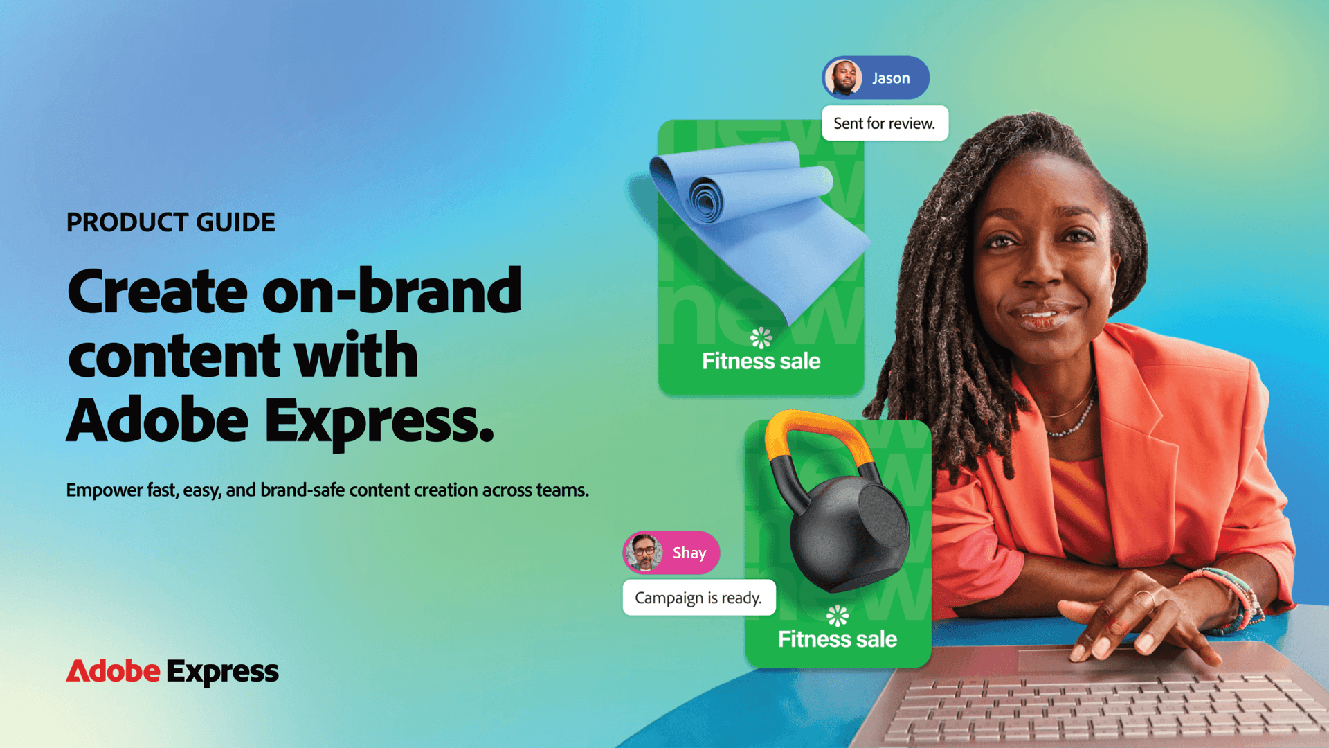 Create on-brand content with Adobe Express